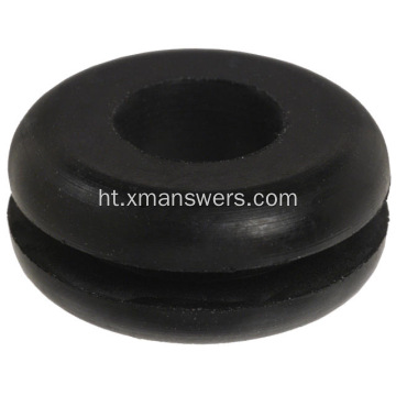 Rektangilè silicone kawotchou EPDM grommet